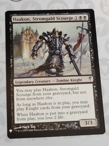 C4536 MAGIC MTG COLDSNAP HAAKON, FLÉAU STORMGALD #61 NM RARE
