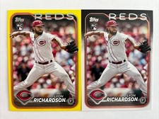 (2) 2024 Topps Series 2 Lyon Richardson RC #517 Yellow Border + Base Rookie Reds