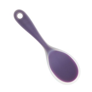 22 5cm 长厨房食品级硅胶水稻勺子寿司勺紫色 Ebay