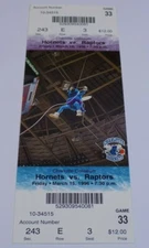 Charlotte Hornets Toronto Raptors Ticket Stub #3 3/15/96 Larry Johnson Glen Rice