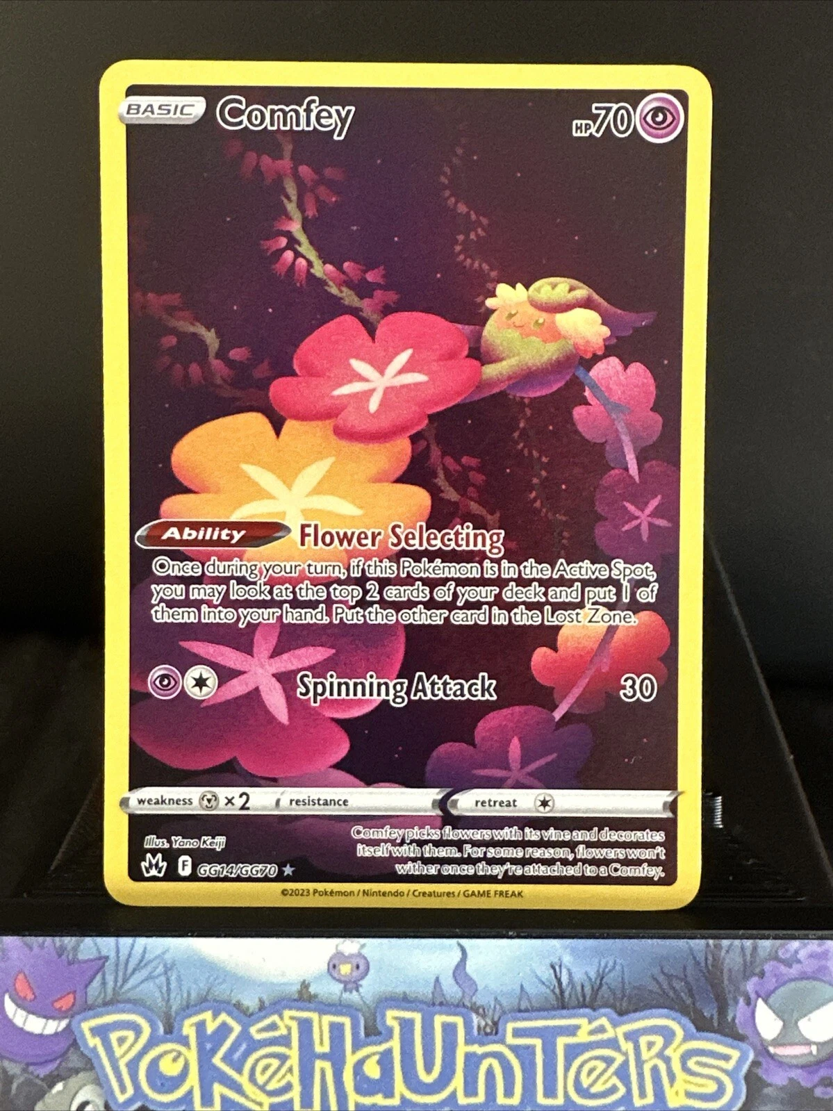 Pokemon Card Comfey GG14/GG70 Crown Zenith Holo Rare NM