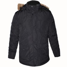 Cappotti, giacche e gilet da uomo parka nero senza marca