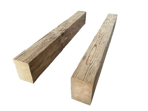 Altholz Antikholz Balken Träger gedämpft gehackt Holz Bretter Sicht Dachstuhl - Bild 2 von 2