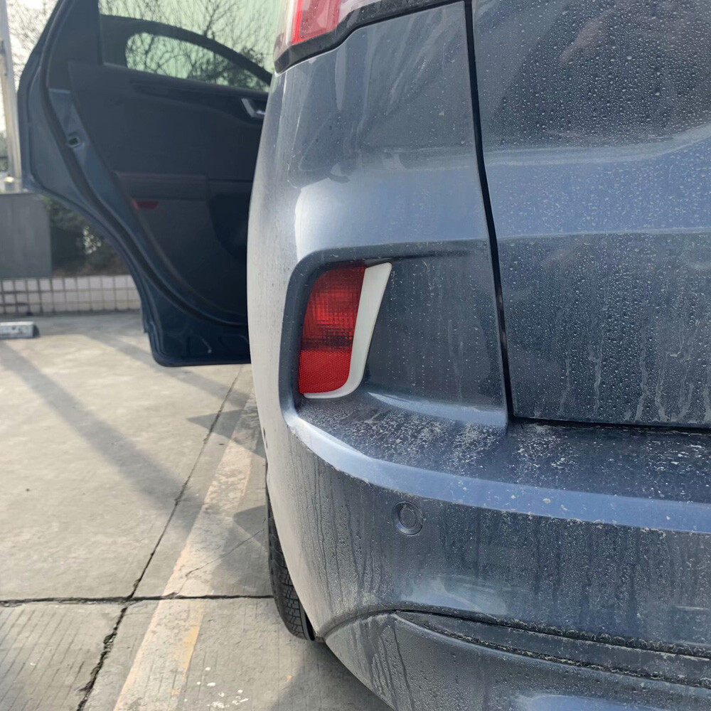 Fit For Ford kuga escape 2020-2024 Chrome Rear Fog Light Lamp Eyebrow Cover Trim