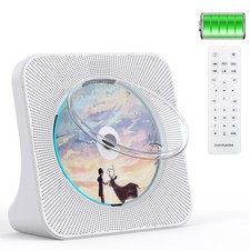 Gueray Portable CD Player Bluetooth 5.3 Rechargeable Speaker FM Radio USB AUX