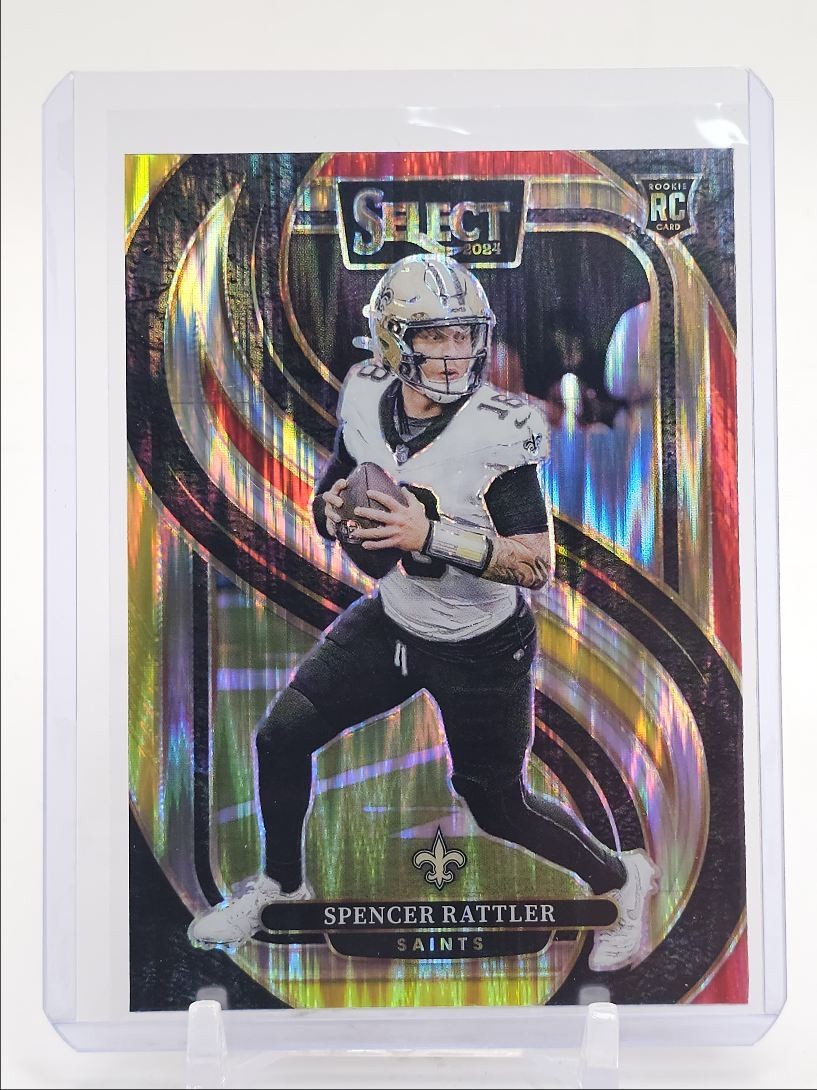 SPENCER RATTLER 2024 SELECT PREMIER LEVEL ROOKIE RED YELLOW SHOCK RC Q0797