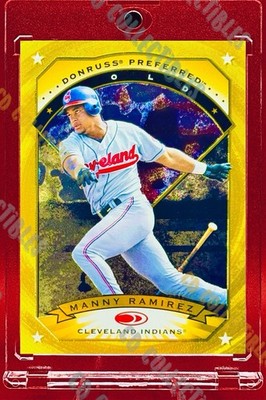 Manny Ramirez GOLD FOIL INSERT CARD BOSTON RED SOX HOF 1997 DONRUSS MINT