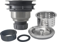 Sink Strainer Kitchen Sink Drain Assembly Kit 3-1/2 Inch With Kitchen Sink Drain