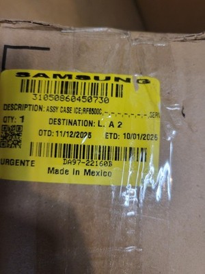 DA97-22160B Assembly Case Cubed for Samsung Refrigerator Ice Maker Assembly OEM