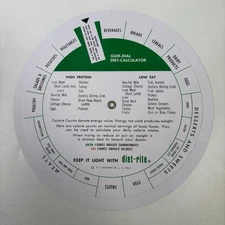 Vintage diet rite quik dial diet calculator Spin Dial Soda Pop Diet-rite Rare