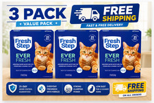 Fresh Step Outstretch Long Lasting Cat Litter Febreze 21 Lb 3 Pack Total 63 lbs 0.76 per pound
