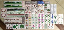 Large Vintage Lot of MRS. GROSSMAN'S Stickers: Flowers, Herbs, Trees, Landscapes