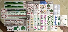 Large Vintage Lot of MRS. GROSSMAN'S Stickers: Flowers, Herbs, Trees, Landscapes