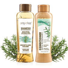 Rosemary Shampoo and Conditioner Set - with Hyaluronic Acid and Natural Extracts
