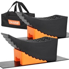 OULEME Curved Leveling Blocks, Raised Tire Change Ramp, for RV Camper Travel ...