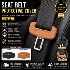 Seat Belt Buckle Cover Anti-scratch Rubber Car Seat Buckle Protector 2pcs Seat Belt Buckle Cover Anti-scratch Rubber Car Seat Buckle Protector 2pcs