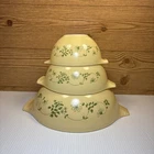 VTG 1980 Pyrex Shenandoah Cinderella 441, 442, 444 Nesting Mixing Bowls SET OF 3