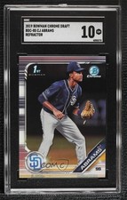 2019 Bowman Draft Chrome Refractor CJ Abrams (Fielding) #BDC-85 SGC 10 GEM 0k9w