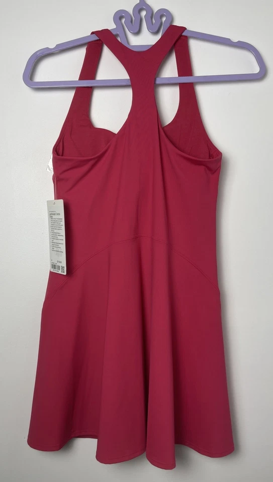 Lululemon Lightweight Tennis Dress Size 4 Built In Bra(B/C) Cherry Mist CERI NWT - Image 3 of 4