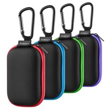 Earbuds Case 4Pack, Rectangle Earbuds Carrying Case, Portable Earphone Pouch ...