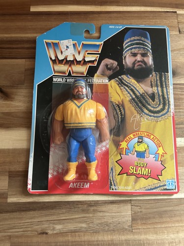 wwf ljn hasbro wrestling superstars blue card seri...