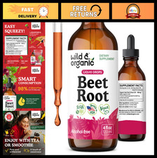 Organic Beet Root Extract Drops - Energy Boos...