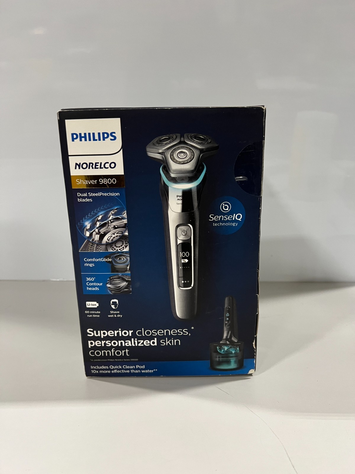 9800 Sense Iq Technology, Wet And Dry Electric Shaver