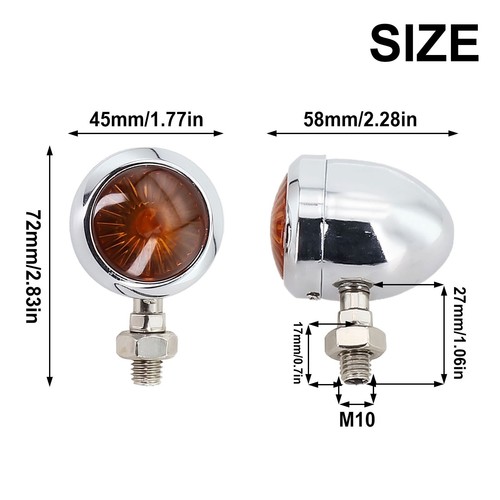 Circular Turn Signal Brand New High Quality Professional Signal Light 2pcs - Picture 3 of 14