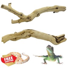 Apatal Reptile Branch Decor 2 Pack Snake Climbing Wood Terrarium