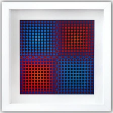 Victor Vasarely- Heliogravure Print "EG - 1 - 2"
