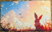 Eevee Sunrise CCG Playmat - Card Game Mat - Pokemon Eevee TCG Playmat 24x14 New