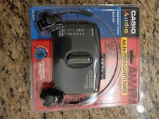 1980s Vintage Casio AS-201R Personal Stereo Cassette Player Bass Boost System