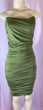 Beautifu Fashion Nova Dress Olive Green Size M