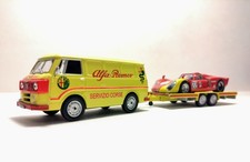 Alfa Romeo F12 con Alfa Romeo 33-2 Daytona tesa in scala 1:43 pezzo unico