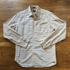 J Crew Shirt Men Med Plaid Slim Fit Oxford Button Down Long Sleeve 100 Cotton