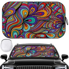 Windshield Sun Shade - Car Sun Shade Windshield, Reflector Sunshade Offers Ul...
