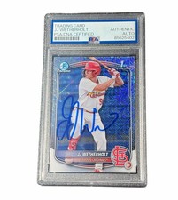 JJ Wetherholt Signed Mega Box Card Auto Autographed St. Louis Cardinals PSA
