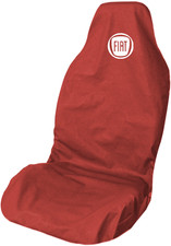 Fiat 500 Logo Waterproof Large Premium Maroon Red Front Car Seat Cover