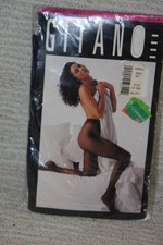 Vintage GITANO Sheer-to-Waist Pantyhose - Size A - Navy Blue - NEW NOS 1989
