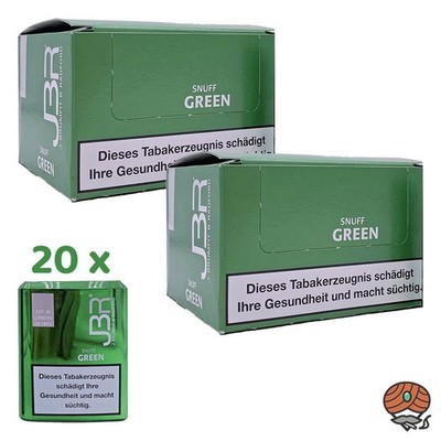 JBR Green/Wintergreen Snuff Schnupftabak von Pöschl 20x10g