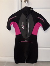 XPS Women  s Wetsuit Quite Flex Size Medium Black And Pink