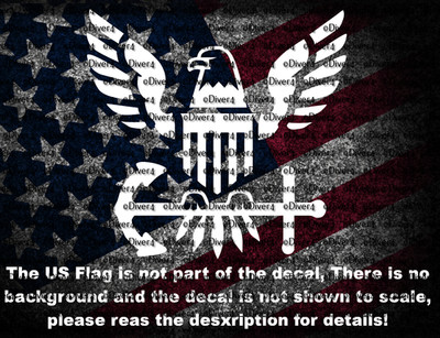 US Navy Eagle and Anchor Logo Vinyl Car Window Decal Bumper Sticker US Seller