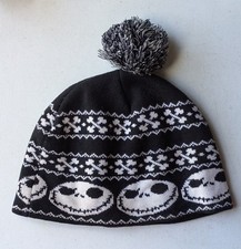 Disney The Nightmare Before Christmas Jack Skellington Winter Beanie Hat Pom Pom