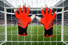 adidas Predator Pro Hybrid Goalkeeper Gloves Lucid Red IX3865 sz 12 $140 goalie