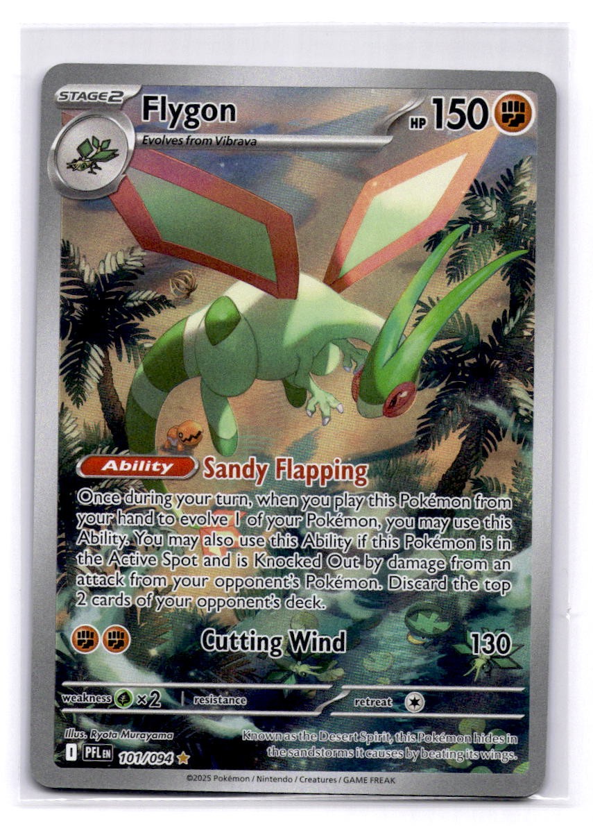 Flygon Illustration Rare ME02: Phantasmal Flames 101/094 LP-NM