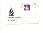 Isle of Man 1991 1st day local Christmas postage rate cover, RPS, No 379