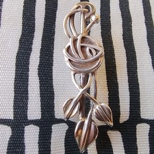 Carrick jewellery sterling silver Glasgow Rose brooch