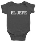 El Jefe Funny The Boss cute Infant Baby Bodysuit One-Piece Clothes New Baby gift