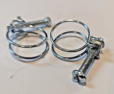 19 - 25 mm Doppeldraht Schlauchschelle Jubiläumsschelle Schneckenantrieb Teichschlauch 2er Pack YG341