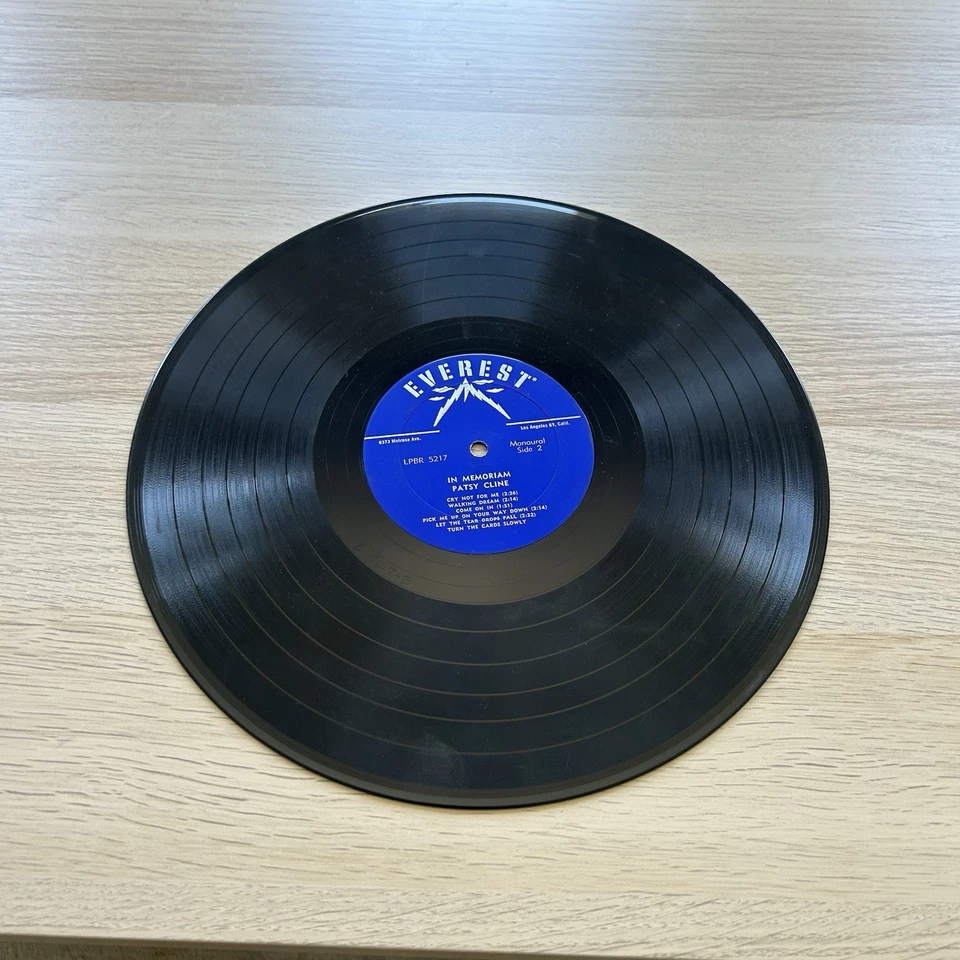 PATSY CLINE 1st Pressing US in memoriam EVEREST 12" LP 33 RPM Foto 2 de 3